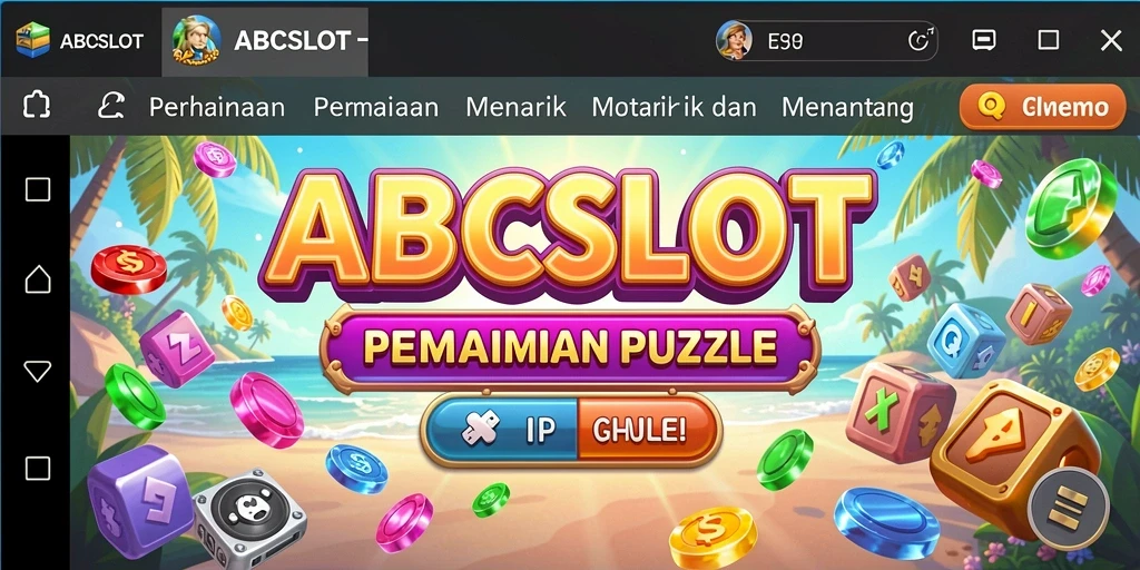 Tampilan gameplay menantang dari game Puzzle ABCSLOT.