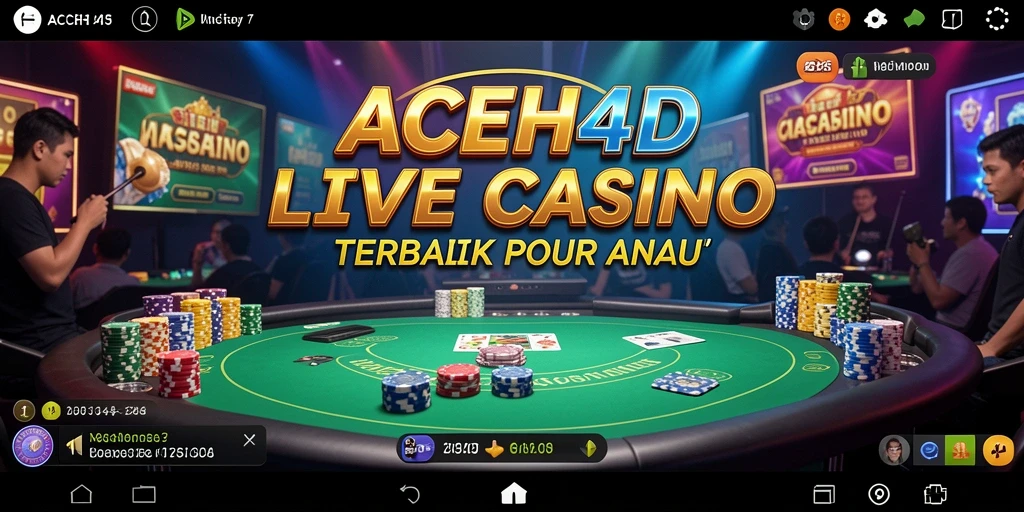 Tampilan gameplay menarik dan interaktif dari ACEH4D Live Casino.