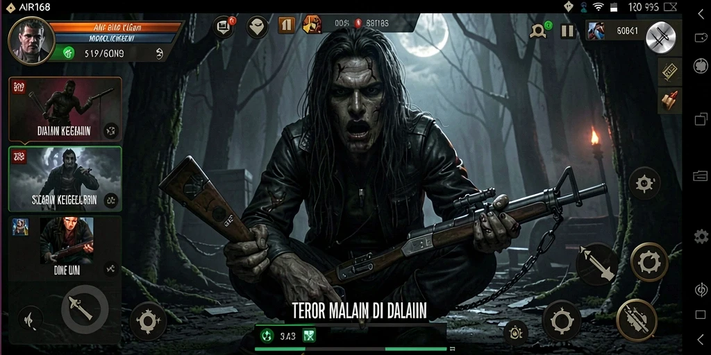 Screenshot pengalaman gameplay menyeramkan di AIR168.