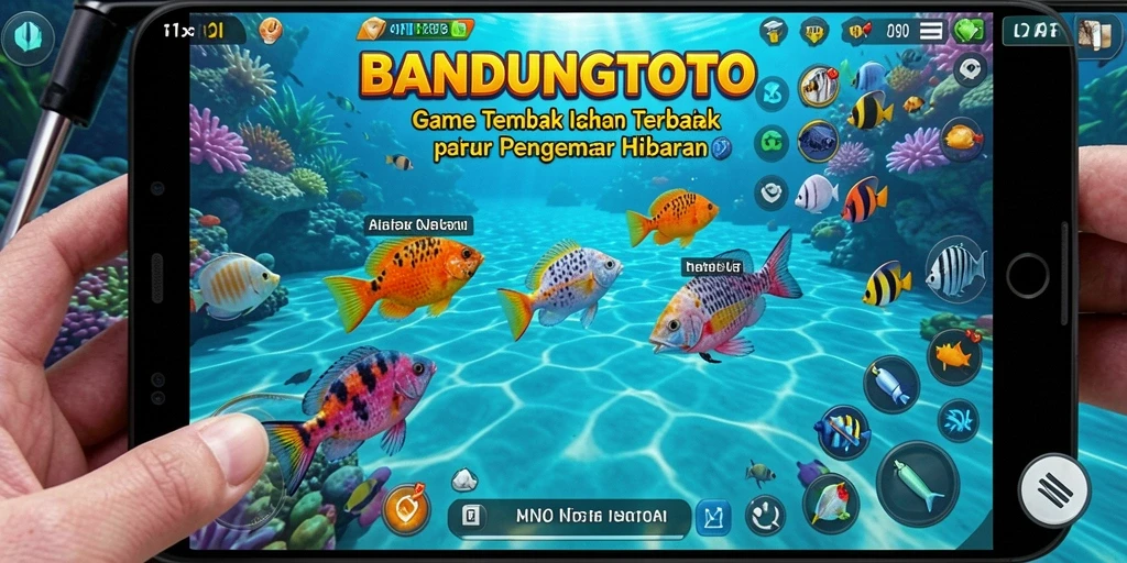 Tampilan gameplay Tembak Ikan yang memikat dan penuh warna.