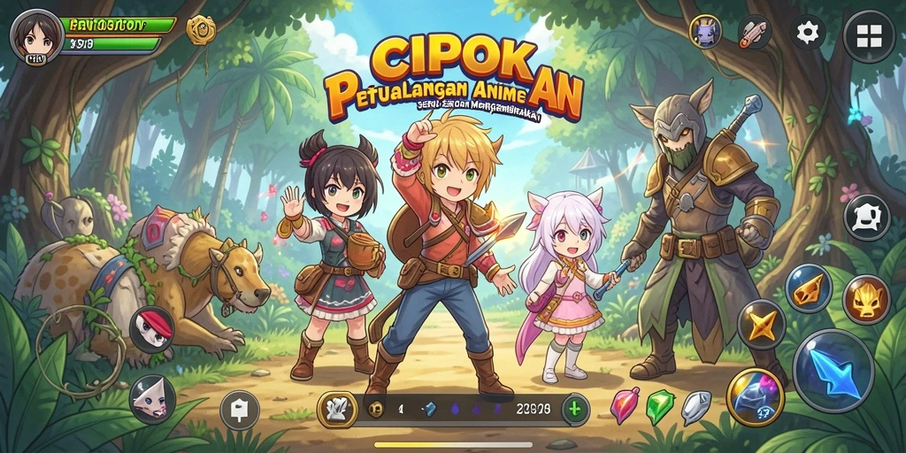 Gameplay seru dan dinamis di dunia anime CIPOK.