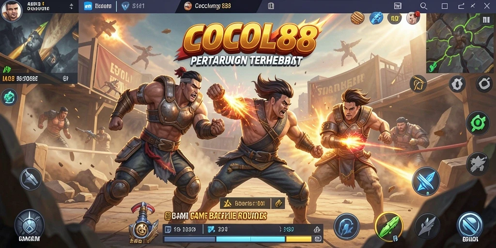Gameplay mendebarkan dalam COCOL88 Battle Royale
