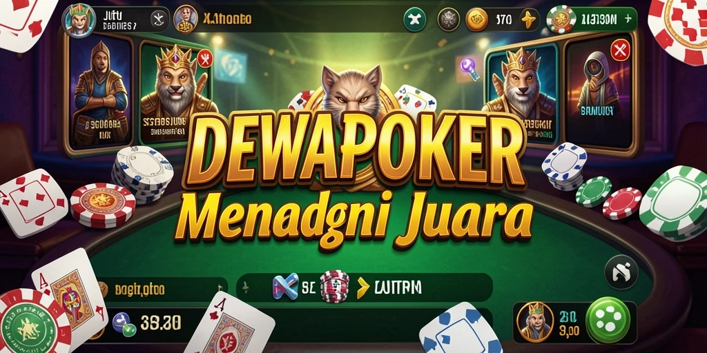 Tampilan menarik gameplay DEWAPOKER yang strategis.