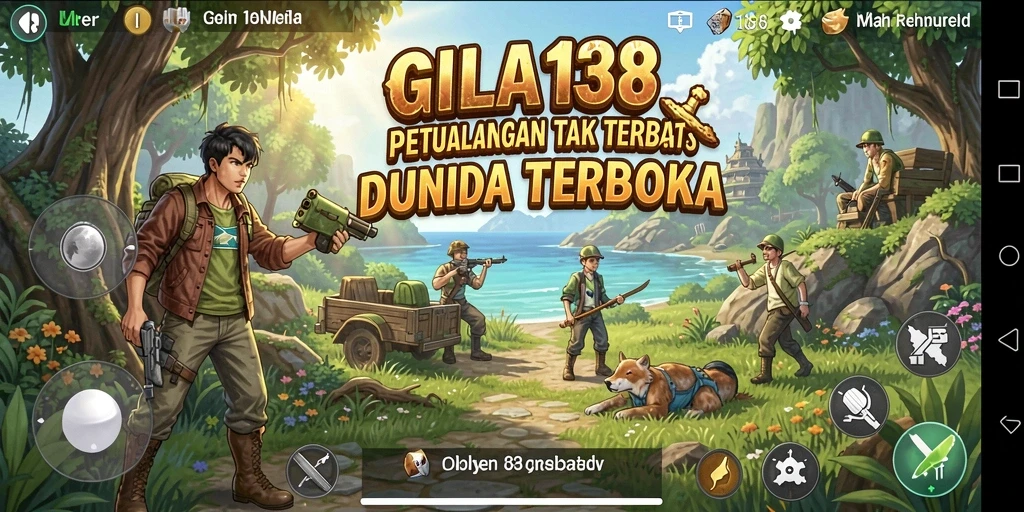 Screenshot menunjukkan gameplay seru di dunia Open World GILA138.