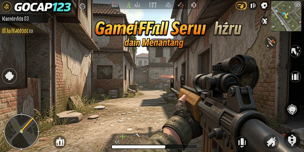 Tampilan spektakuler gameplay GOCAP123 dalam mode FPS.