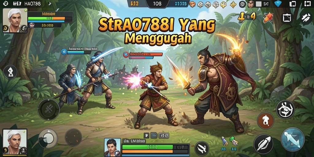 Screenshot gameplay <strong>HAO788</strong> menunjukkan pertarungan strategis yang intens.