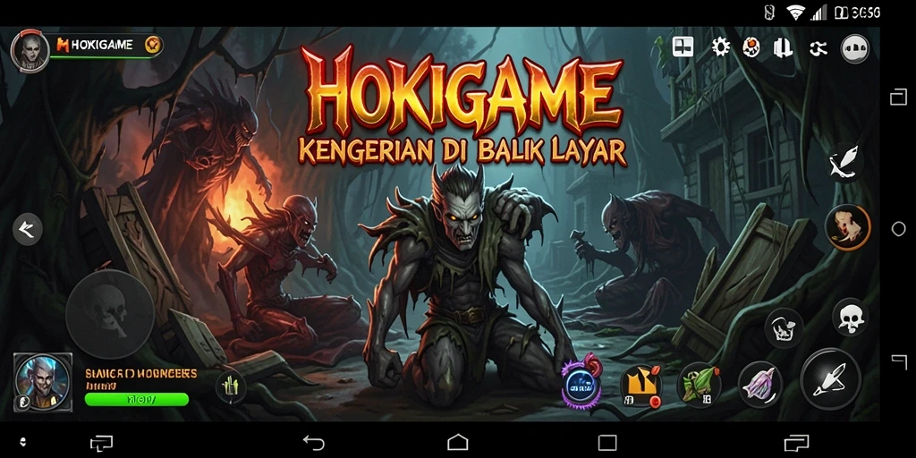 Tampilan gameplay yang menakutkan dari HOKIGAME.