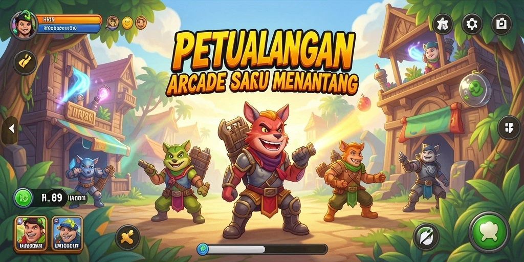Tampilan gameplay seru dan penuh aksi di HR89.