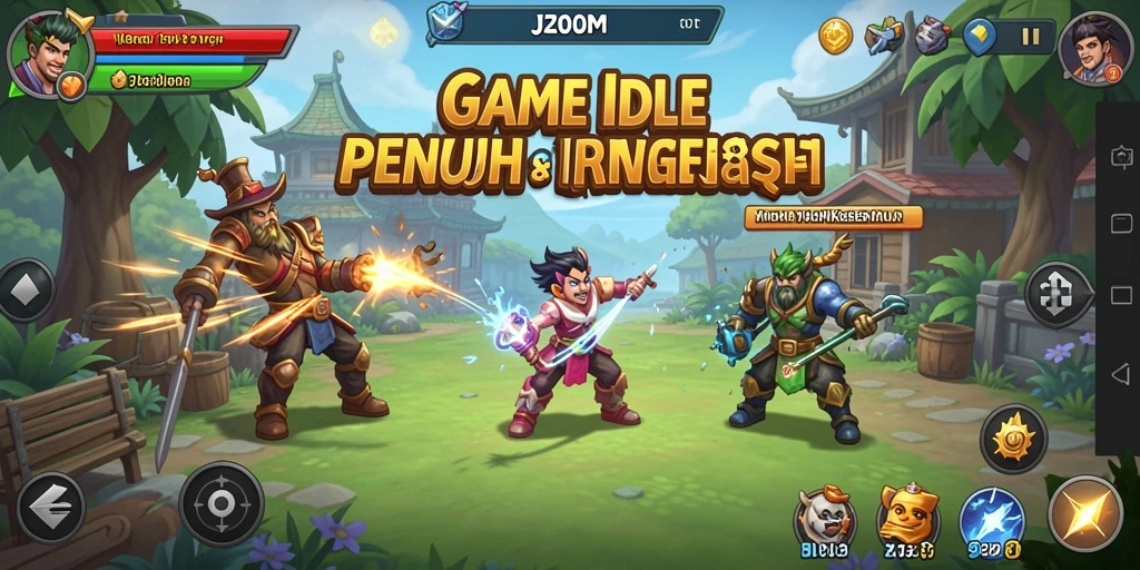 Tampilan gameplay menarik dari J200M yang menunjukkan manajemen sumber daya.