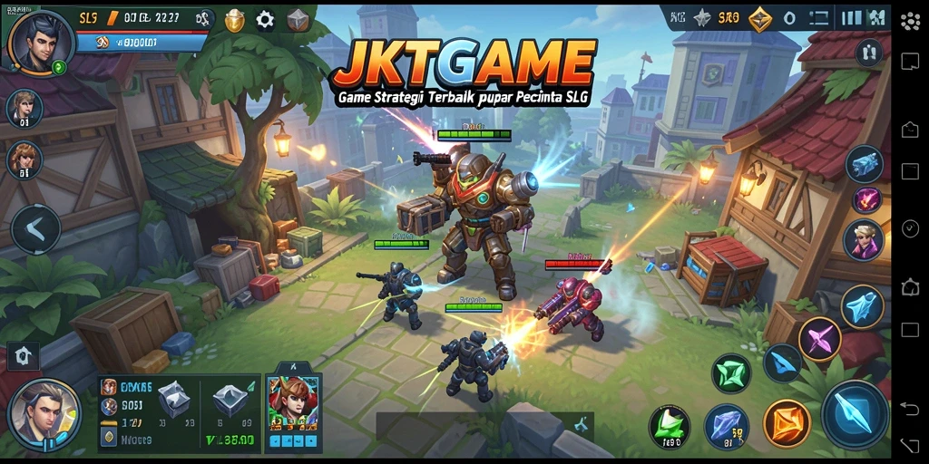 Tampilan dinamis gameplay SLG penuh strategi JKTGAME.