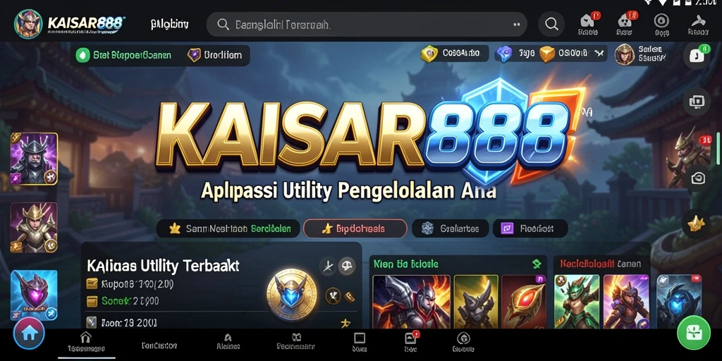 Screenshot KAISAR888 menampilkan fitur pengelolaan yang efektif.