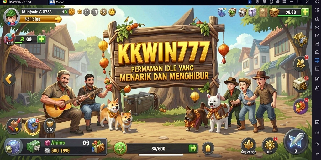 Screenshot utama KKWIN777 menunjukkan gameplay Idle yang mengasyikkan.