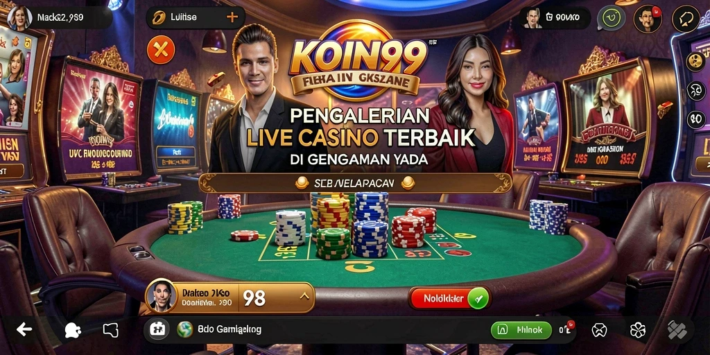 Tampilan menarik dari gameplay Live Casino KOIN99.