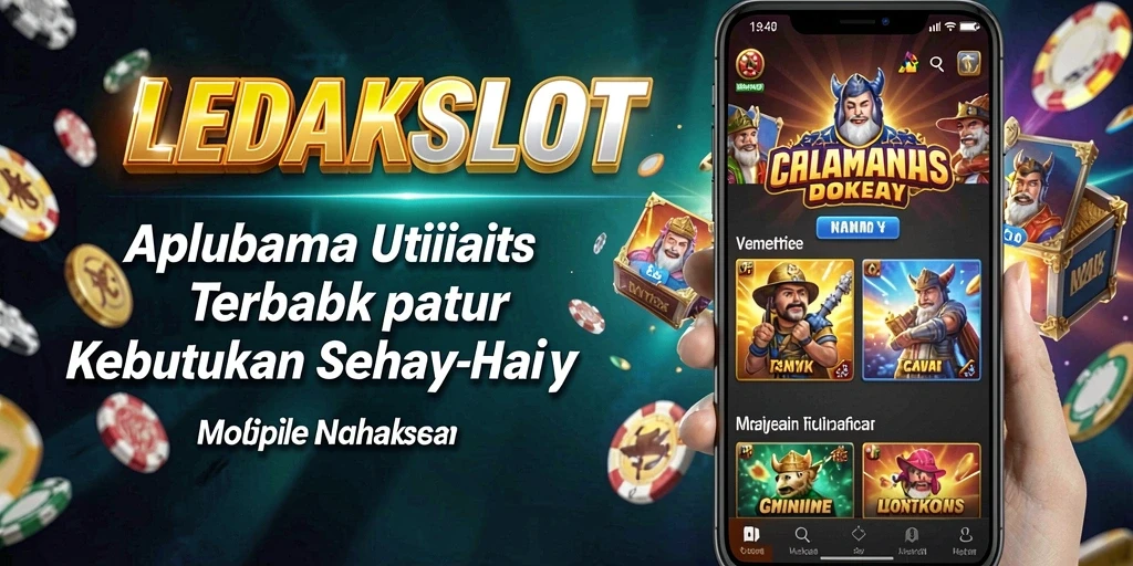 Tampilan antarmuka aplikasi LEDAKSLOT yang user-friendly.