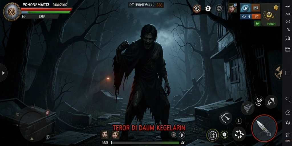 Gameplay POHONEMAS33 yang penuh ketegangan dan misteri.