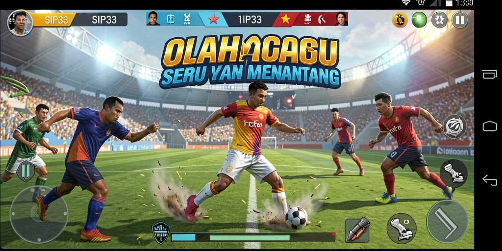 Menampilkan gameplay seru dari SIP33 dengan aksi olahraga yang mendebarkan.