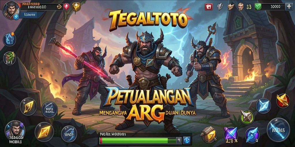 Tampilan aksi seru dalam gameplay ARPG TEGALTOTO.