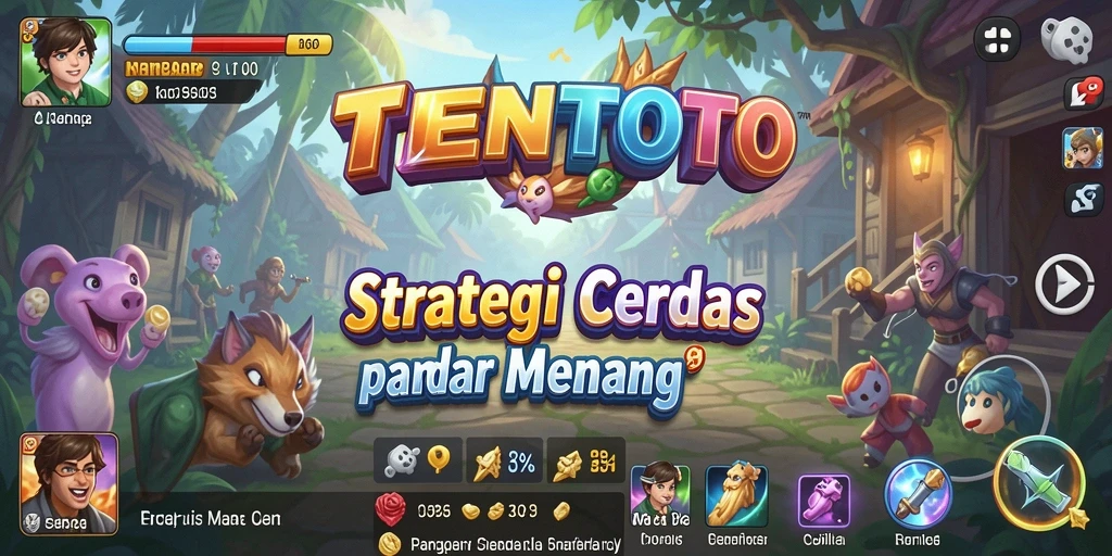 Tampilan gameplay seru di TENTOTO yang melibatkan strategi cerdas.