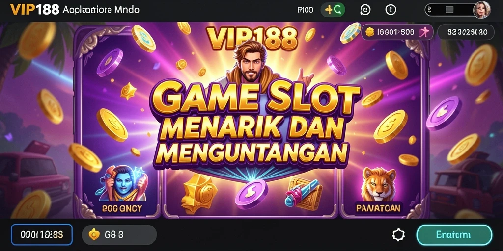 Tampilan gameplay Slot yang menarik dan mendebarkan di VIP188.