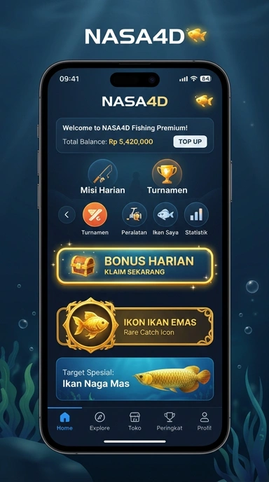 Screenshot dari berbagai kategori aplikasi di nasa4d.